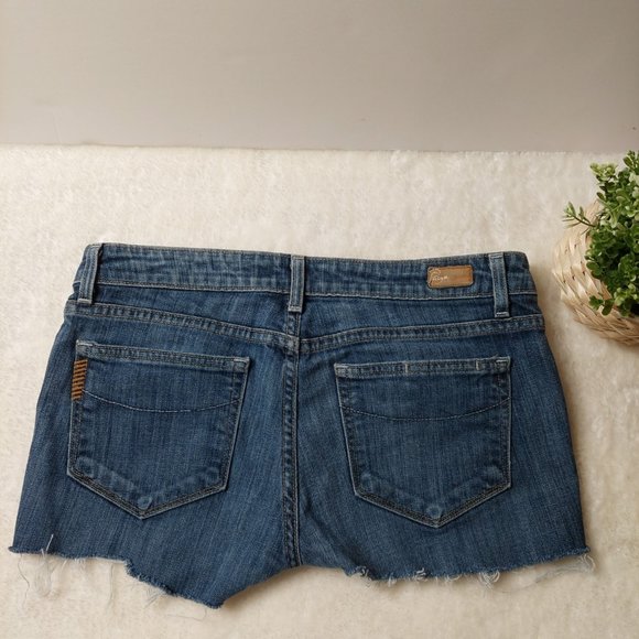 PAIGE Jimmy Jimmy Denim Jean Shorts - Size 27 - Picture 2 of 6